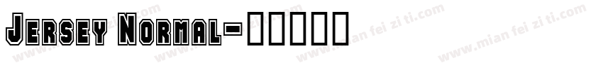 Jersey Normal字体转换